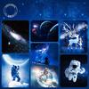 Foucsing Galaxy Star Starry Sky Projector Night Light Bluetooth перезаряжаемый вращающийся ночник для декоративного детского подарка