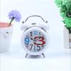 3-inch Metal Spray Paint Color Cartoon Alarm Clock Night Light Creative Ringing Children Student Seat Clock