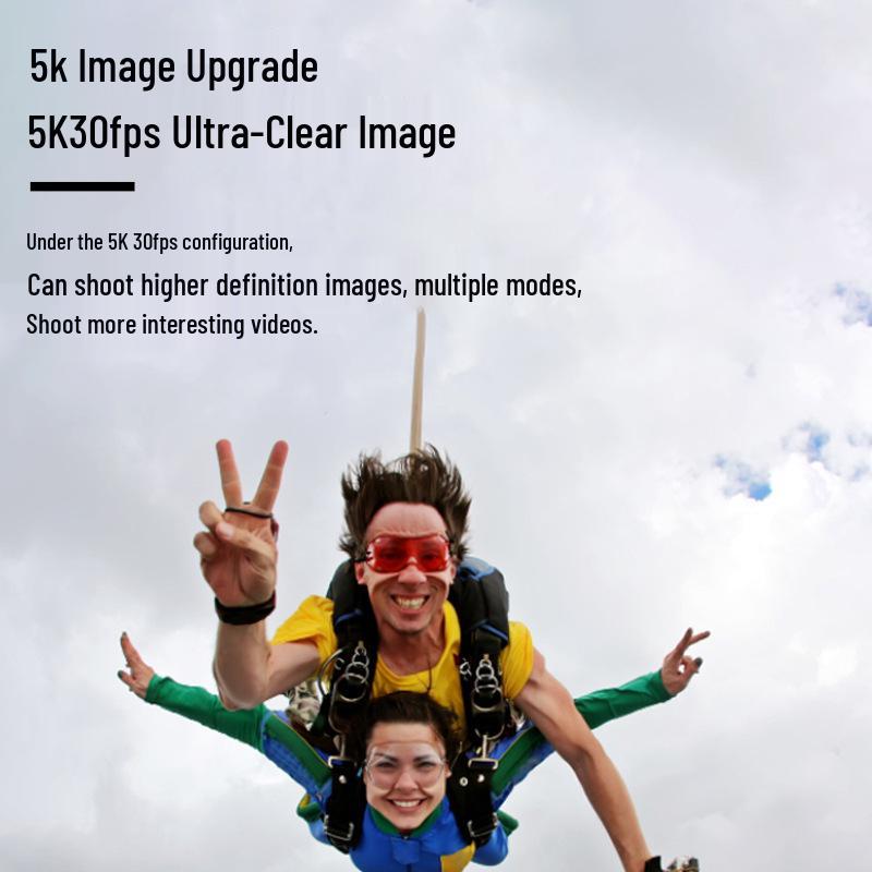 4K Спортивная Экшн-камера с Антивибрацией, Сенсорным Экраном, Беспроводным Подключением, для Велоспорта и Рыбалки