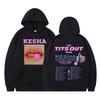 Singer Kesha The Tits Out Tour 2025 Concert Merch Hoodie Men Women Vintage 90s Fashion Sweatshirt Comfort Hip-hop Pullovers Tops