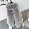 180cm Luxury Wraps Shawl Thick Fluffy Ladies Neck Warmer Muffler Fake Fur Long Scarf  For Women Men