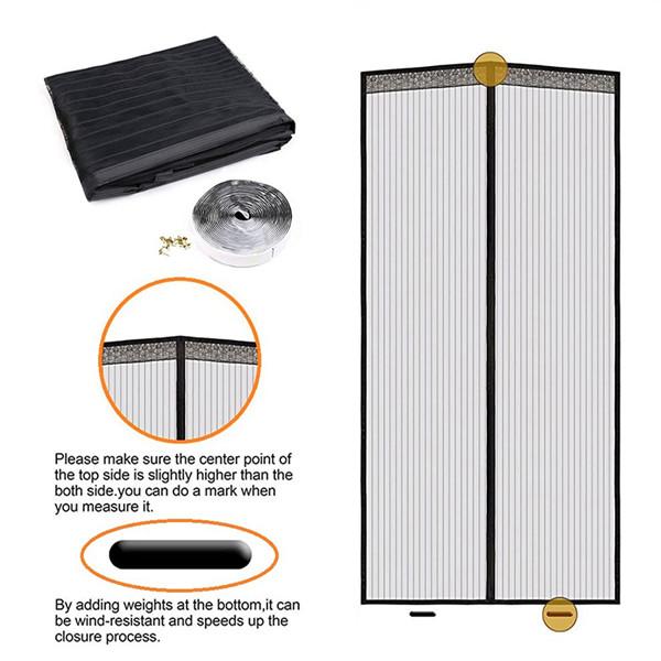 2022 Новый магнитный экран, дверная занавеска, противомоскитная сетка, сетка от насекомых, автоматическое закрытие, простая установка