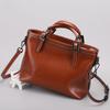 Genuine Leather Spring and Summer Handbag Simple Commuting Bag One-shoulder Cross-span Bag European and American Style