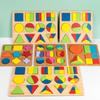 Montessori Wooden Geometric Shapes Sorting Puzzle for Early Education