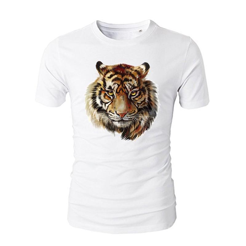 Tiger Stickers For Clothing T-Shirts A Level Household Personality Washable DIY Animals Patches