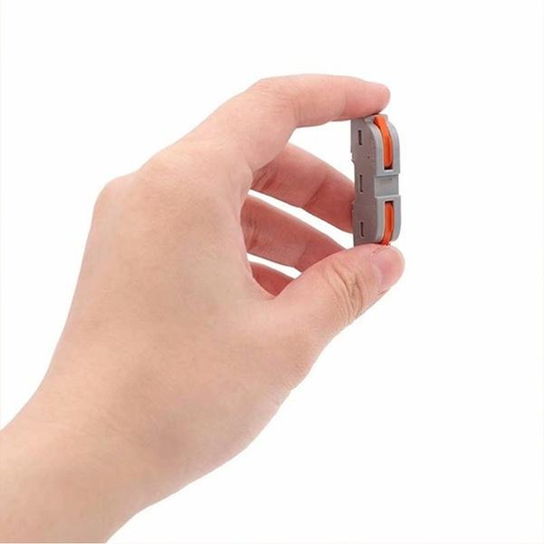 10-элементные многоразовые электрические соединители с пружинным рычажным механизмом для быстрого соединения проводов без использования инструментов