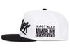 Sproutsy New York Snapback Cap, Street Style, Black with White Embroidery, Men's (JP, Numeral Size, 58.0 Cm, White)