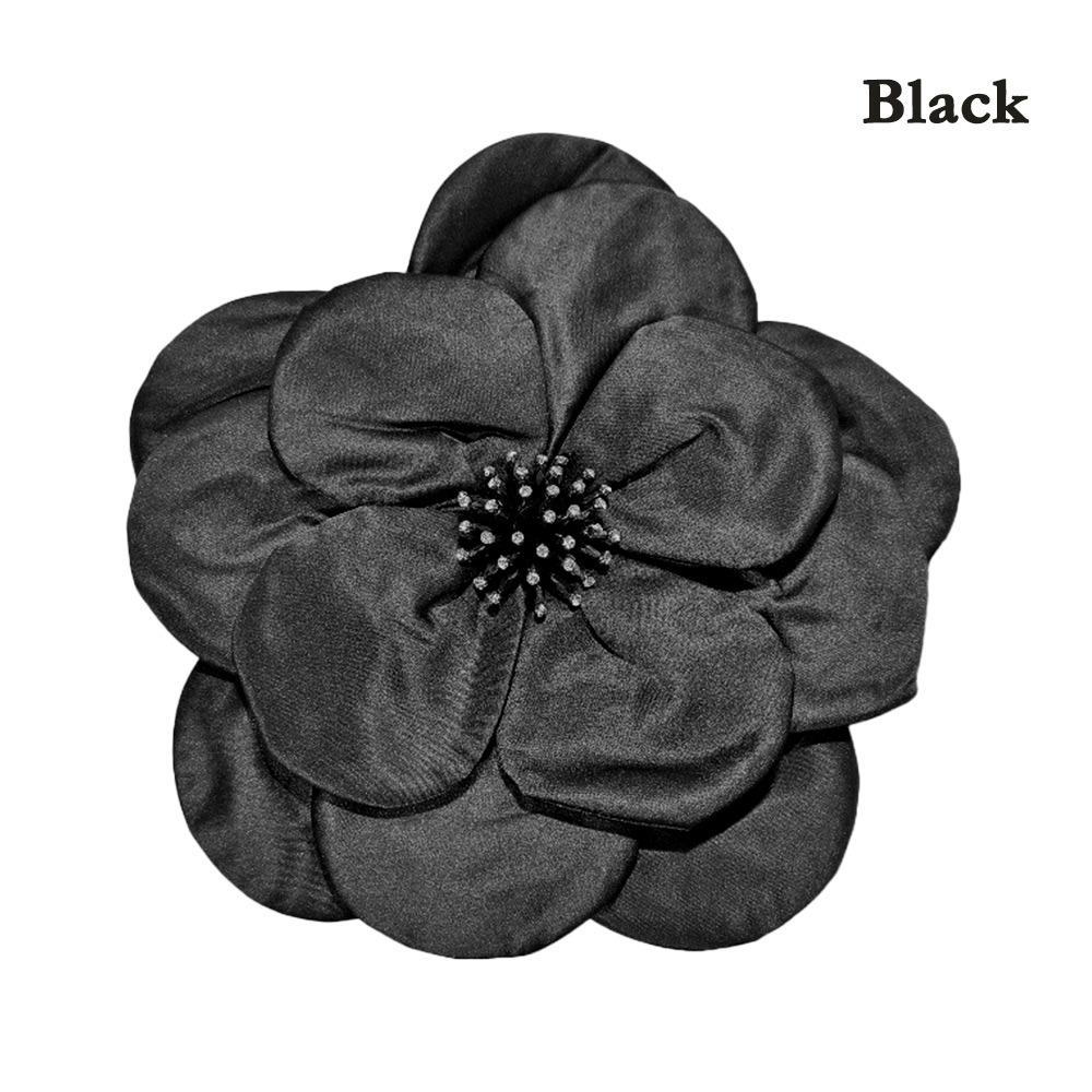 Large 3D Beaded Flowers Stitch Decorative Cloth Fabric Collar Flower  Wedding Party