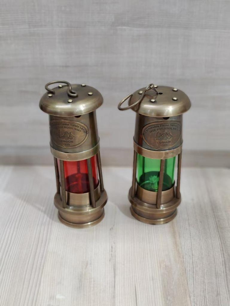 6" Nautical Brass Ship Lamp, Ship Lantern, Minor Lamp, Boat Oil Lamp, Brass Lamp, Ship Oil Lamp, Lantern Colorful Lamp For Home Decoration