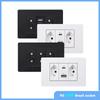 Стандартная для Бразилии настенная розетка 20A PD 3.0 20W Type-C Dual USB быстрая зарядка розетка 118*75 мм огнестойкая панель ПК USB розетка