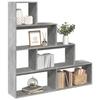 VidaXL 4-Tier Room Divider Shelf Concrete Grey, Bookcase, Book Support, Display Shelf, Shelf At 857997