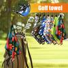Магнитное полотенце для гольфа с зажимом, впитывающее вафельное полотенце из микрофибры с магнитом для надежного крепления к сумкам для гольфа, тележкам, клюшкам