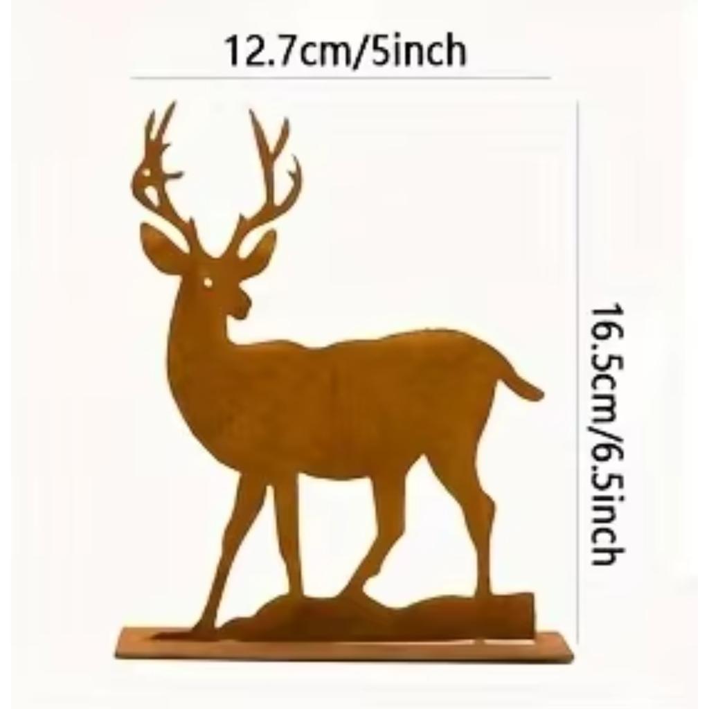 1 шт. деревенские металлические украшения в виде ели и лося - охотничий декор и подарки для рождественских и новогодних украшений