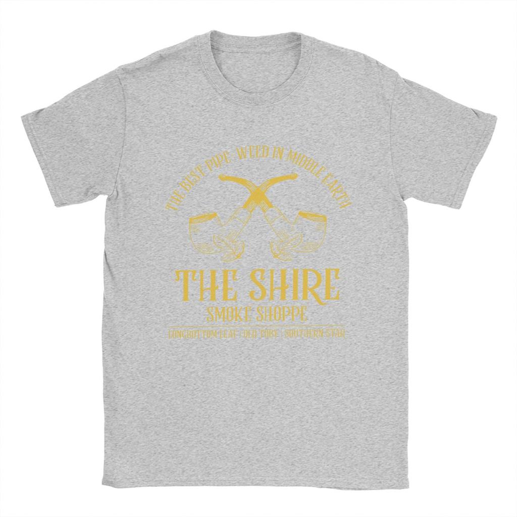 Мужская футболка The Shire Smoke Shoppes L-Lords Of The R-Rings Крутые хлопковые футболки с коротким рукавом и круглым вырезом, одежда больших размеров