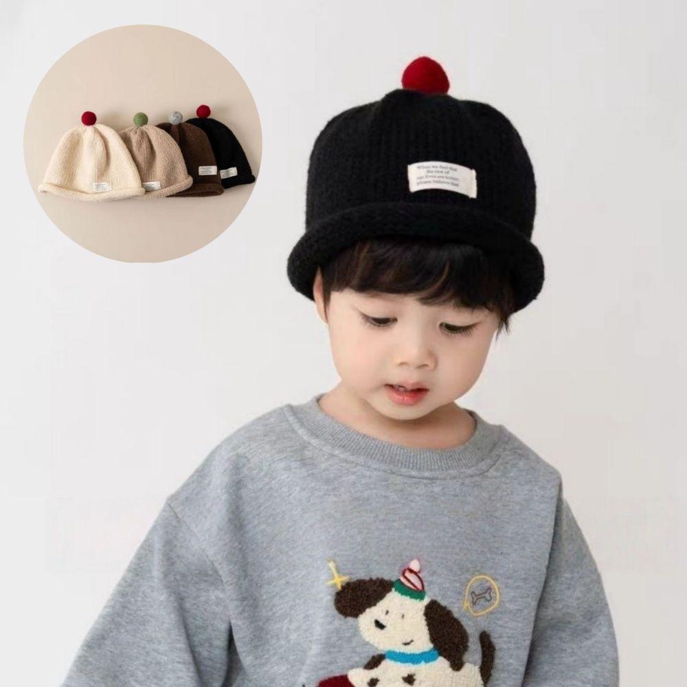 Cute Design Knitted Beanie Warm Infant Cap Fashion Landlord Hat Kids Boy Girl