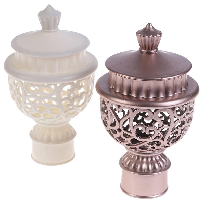 2 шт., наконечники для карнизов, 66 х 115 мм, пластиковые, винтажные, для стержня диаметром 28 мм