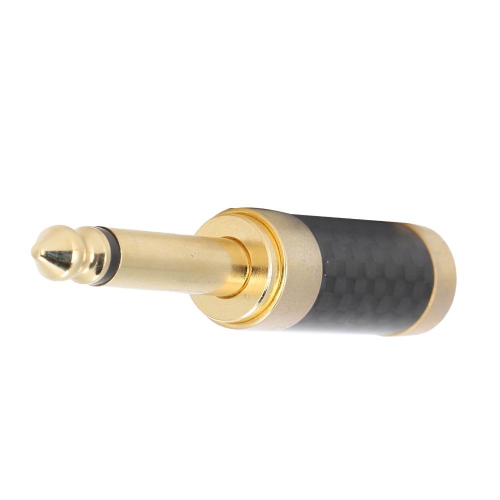 Plug and Play 1/4 Inch Audio Mono Connector 6.35mm Speaker Connector Plug Audio Cable Repair