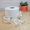 Whimsical Durable Plastic Toilet Paper Holder Buddy with Book & Coffee Design | Bathroom Decor, Restroom Decor and Accessories, Playful Design