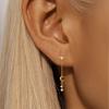 925 Silver Full Ear Dainty Piercing Ear Lobe Stud Earring for Women Helix Flat Earring Ear Bone Studs Fine Jewelry
