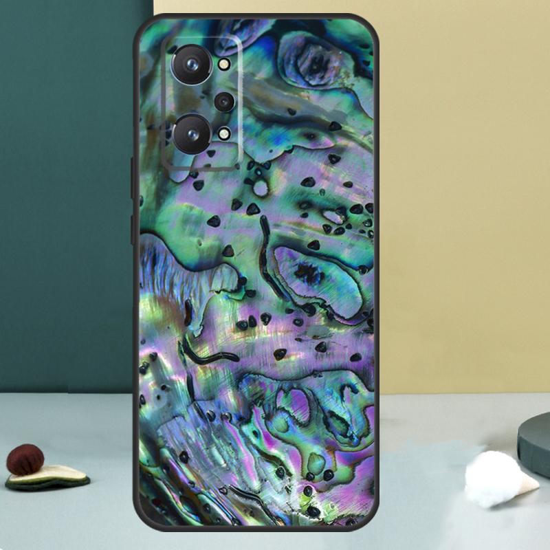 Текстура раковины морского ушка Для Realme 13 12 10 11 14 Pro Plus GT 6 5 6T GT7 Pro C55 C53 C51 C21Y C25S C75 C67 C61 Чехол