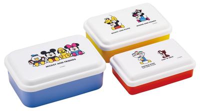 Антибактериальное герметичное хранение, набор контейнеров Disney Mickey Friends x Seiji, Япония, 3 шт., & Matsumoto, SLUS3AG-A