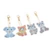 Cartoon Animal Key Chain DIY Decoration Resin Drill Diamond Painting Keyring Gift Decor