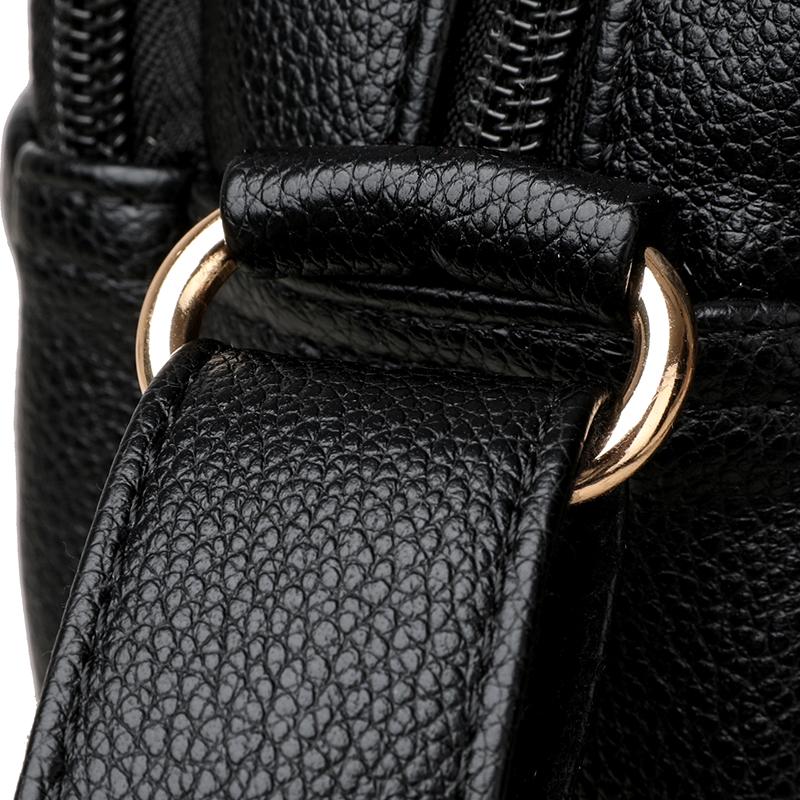 Женская сумка Мягкая кожаная сумка через плечо Однотонная сумка через плечо Большая вместимость Маленькая квадратная сумка