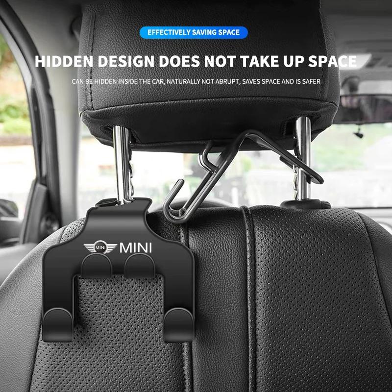 1/2pcs Car Seat Headrest Hook 4 Pack Hanger Storage Organizer For BMW Mini Cooper R56 R50 R53 F56 R60 2011 2012 2013 2018 2019