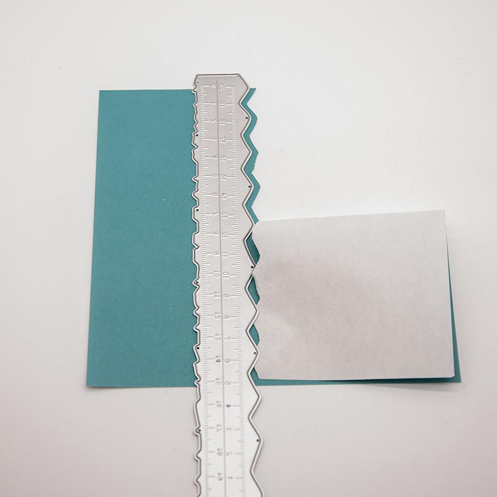 3 шт. 8,54-дюймовая линейка для разрыва бумаги из углеродистой стали, линейка для резки бумаги с неровными краями, волнистый край, измерительный инструмент для школьных и офисных открыток, изготовление поделок своими руками