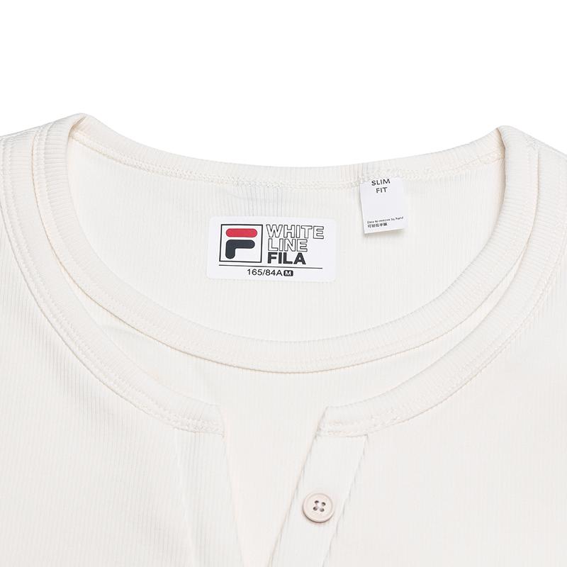 Fila Хлопковая футболка с длинным рукавом Heritage, удобная, приталенная, женская, топ F11W638205FIV