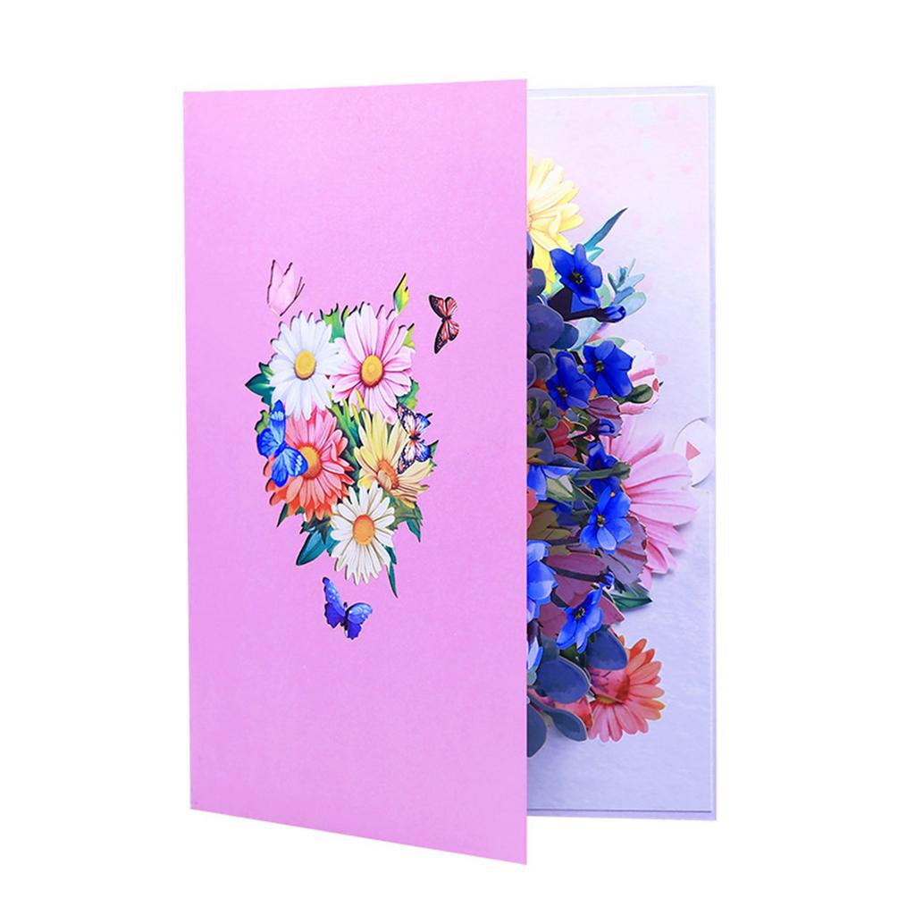 Intricate Handmade 3D Daisy Card Bright Daisies 3D Surprise Card Greeting Card for Birthday Christmas Mother Day