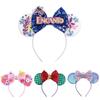 Blingy Minnie Mouse Headbands With Sparkling Glitter For Girls