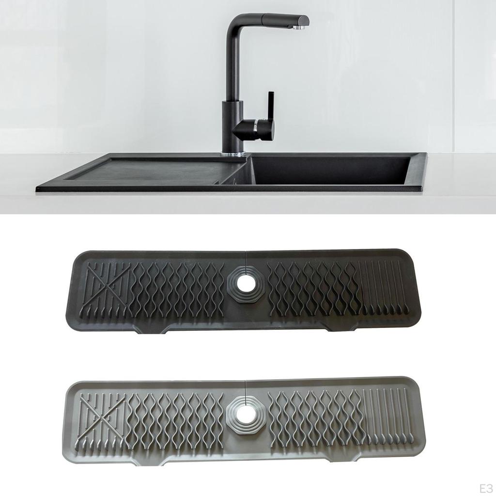 Silicone Sink Faucet Mat Dish Drying Keep Your Countertop Dry and Clean