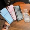 Ударопрочный прозрачный чехол для iPhone XR с кардхолдером