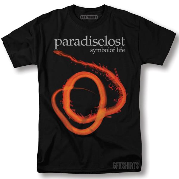 Unisex Cotton Short Sleeve Paradise Lost Shirt Gothic Rock Concert Tour Vntg Graphic Design T-Shirt