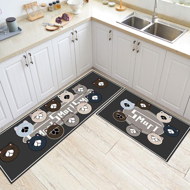 Кухонный коврик для пола, домашний входной коврик для ванной комнаты, противоскользящий моющийся коврик, ковер для прихожей, гостиная, спальня, коридор, длинный ковер