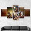 Buddha Mindfulness Meditation 5 Piece Five Panel Wall Canvas Print Modern Art Poster Picture Home Decor Gift For Him Her