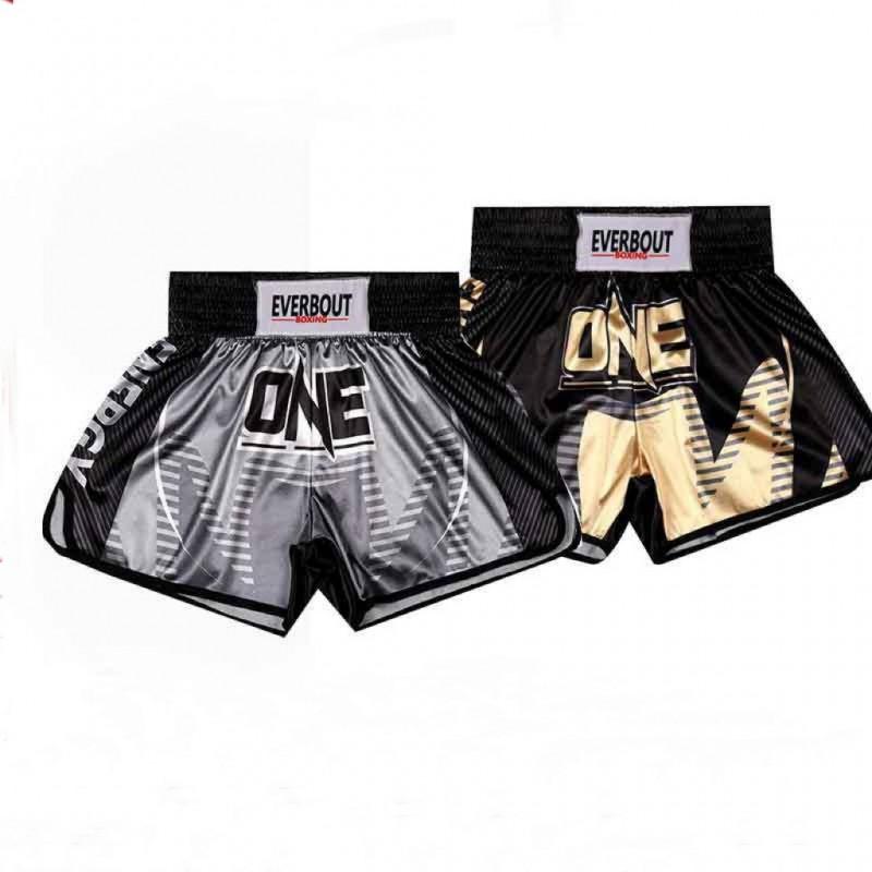 Muay Thai Shorts Kickboxing MMA Fighting Trunks Men Women Training