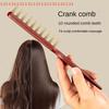 Профессиональная деревянная расческа с длинной ручкой и широкими зубьями для завивки волос и укладки волнами, салонный инструмент для черных волос и париков