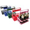 Wine Bottle Rack 6 Pack Foldable Reusable Shatterproof Portable KTV Handheld Beer Rack for Bar