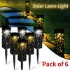 1/6pcs Solar Lawn Light Outdoor Solar Powered Buried Path Lights Waterproof Garden Lights For Park Landscape Courtyard Pathway