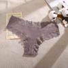 Flower Lace Panty Sexy for Women Low-Waist Solid Color Briefs Pure Cotton Breathable Soft Lingerie Comfortable Female Underwear S-XL