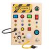 SINGERTOP Montessori Toy Busy Board, Educational Learning Toy, LED Toy, Fingertip Education, Early Development, Sensory Toy with 10 LED Light