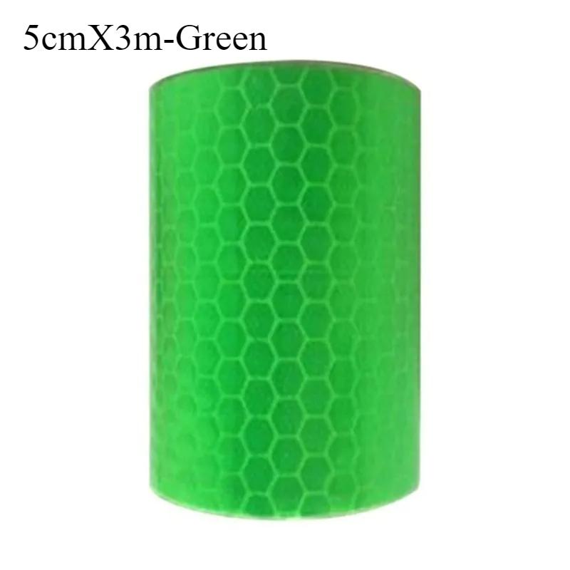 1 шт. 3 метра Автомобильная светоотражающая лента Предупреждающая наклейка безопасности для автомобиля Светоотражающая защитная лента Полоса Пленка для грузовиков Автомобилей Мотоциклов