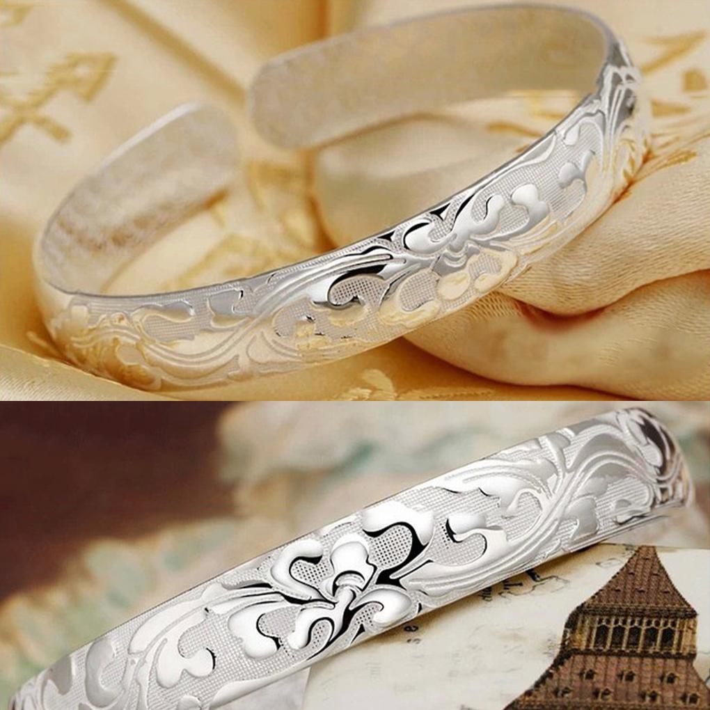 Женские украшения Браслет из стерлингового серебра Модный браслет-манжета Цепочные браслеты