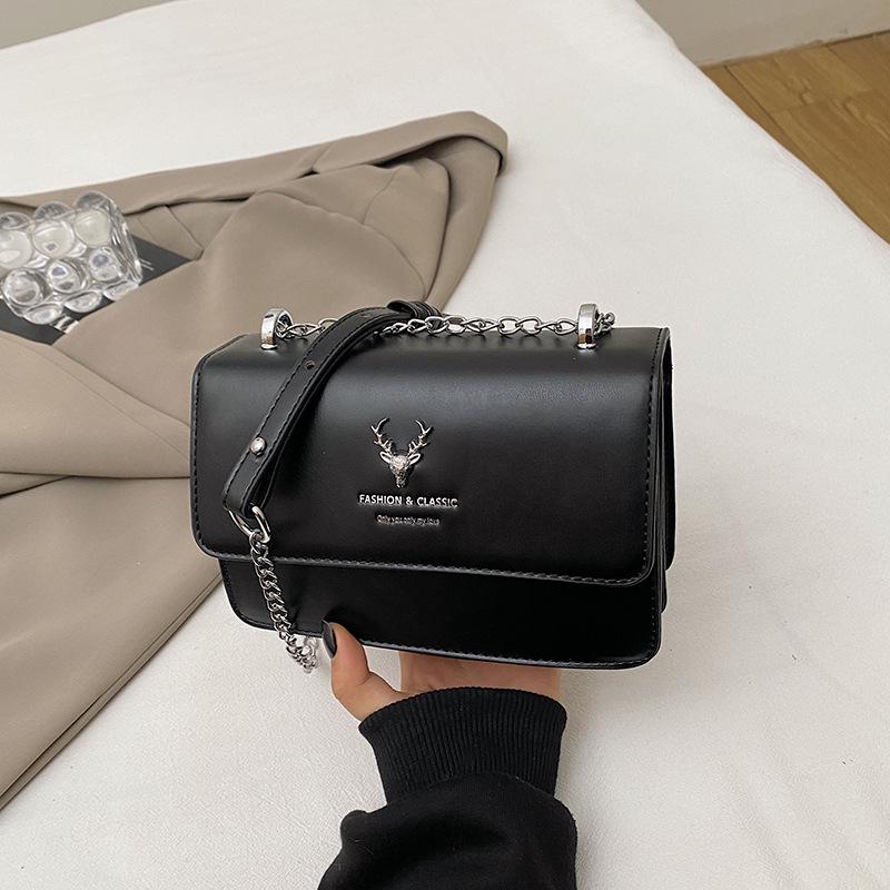2025 Роскошная женская сумка кроссбоди: Сумка через плечо с цепочкой и головой оленя