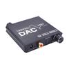 Digital To Analog Audio Converter Fiber Coaxial 192khz Digital To Analog L/R RCA Converter +Bass Adjustment Knob 192KHZ