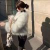 Женская куртка из искусственного меха осень-зима теплое свободное плюшевое пальто повседневное женское