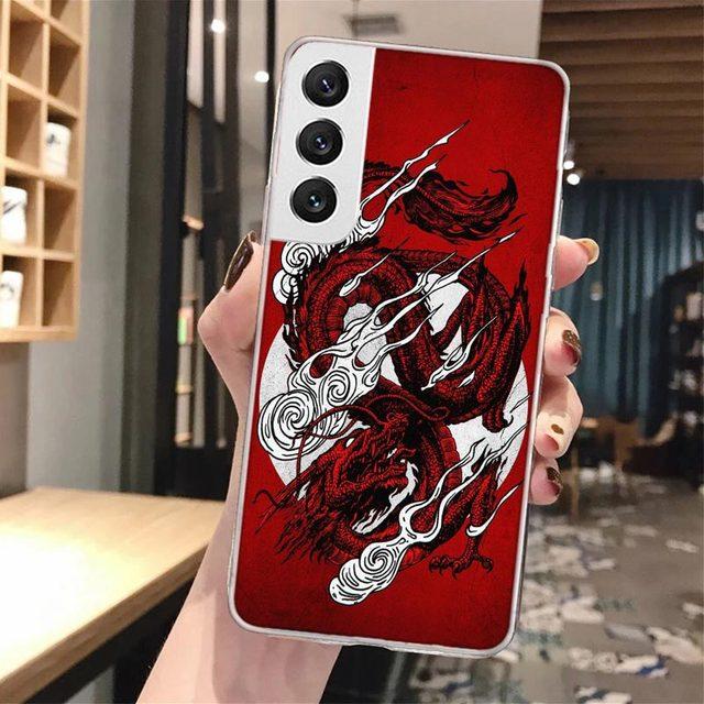 Крутой мягкий чехол с татуировкой азиатских драконов и животных для Samsung Galaxy S23 S22 Ultra S21 Plus S20 Fe S10 Lite S9 S8 + S10e S7 Edge