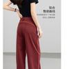 Xinge Red American High-Waisted Wide-Leg Jeans Women'S Autumn New Loose And Thin Straight Floor-Mopping Pants